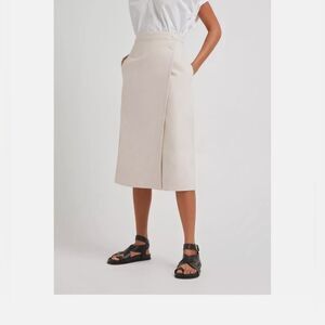Maria McManus A-Line Wrap Skirt Cream/Beige Women’s Size 0